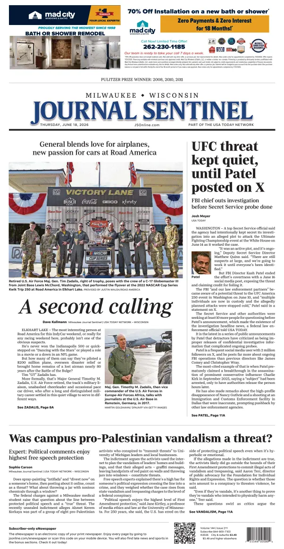 Cover of Milwaukee Journal Sentinel