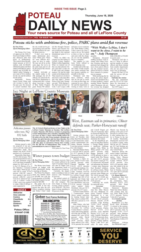 Cover of Poteau Daily News