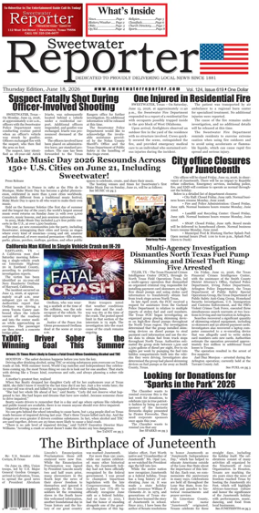 Cover of Sweetwater Reporter