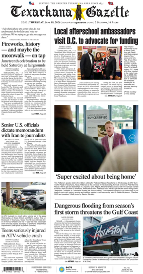 Cover of Texarkana Gazette