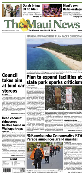 Cover of The Maui News - Weekender
