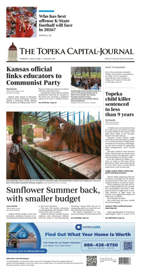 Cover of The Topeka Capital-Journal
