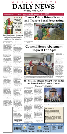 Cover of Wapakoneta Daily News
