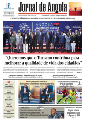 Cover of Jornal de Angola