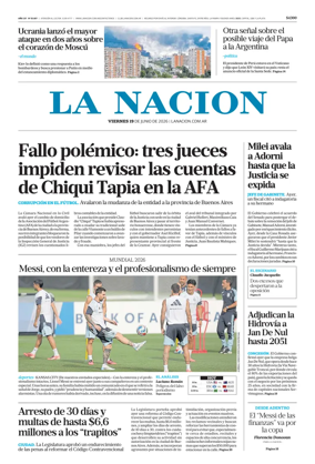 Cover of La Nacion