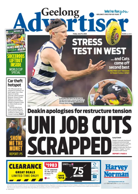 Cover of Geelong Advertiser