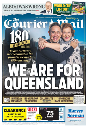 Cover of The Courier-Mail