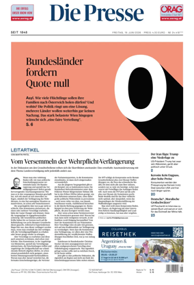 Cover of Die Presse
