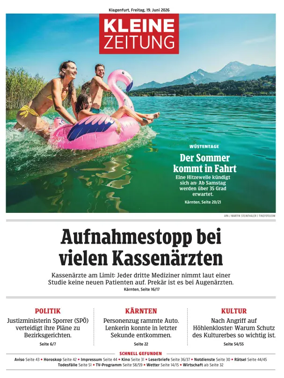 Cover of Kleine Zeitung Kaernten
