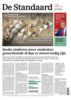 Cover of De Standaard