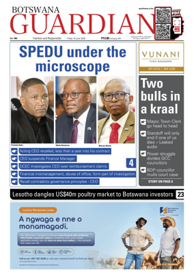 Cover of Botswana Guardian