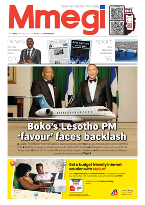 Cover of Mmegi