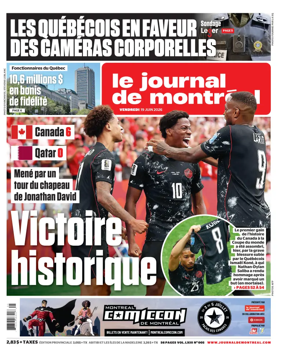 Cover of Le Journal de Montreal