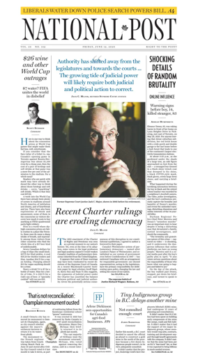 Cover of National Post - (National Edition)