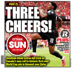 Cover of Ottawa Sun