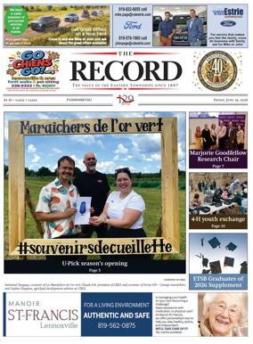 Cover of Sherbrooke Record