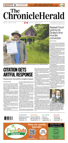 Cover of The Chronicle Herald (Provincial)