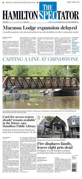 Cover of The Hamilton Spectator