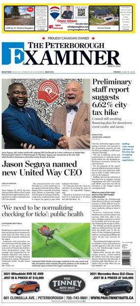 Cover of The Peterborough Examiner