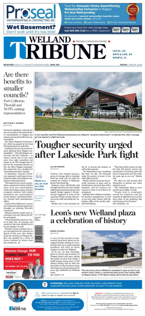Cover of The Welland Tribune