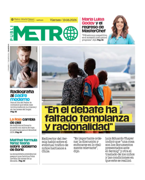 Cover of Publimetro Chile