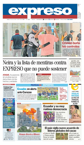 Cover of Diario Expreso