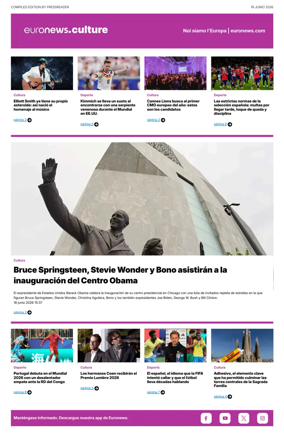 Cover of Euronews Culture and Sport (Spanish) Compiled Edition