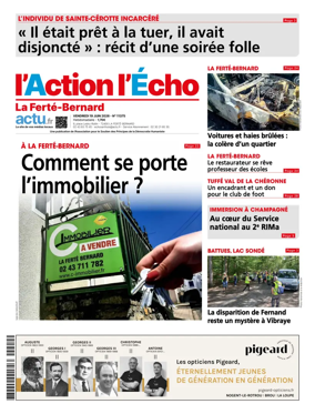 Cover of l'Action l'Echo (La Ferte-Bernard)