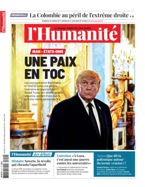 Cover of L'HUMANITE