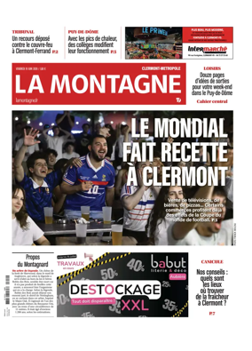 Cover of La Montagne (Clermont-Metropole)