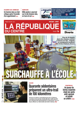 Cover of La Republique du Centre (Orleans - Loiret))