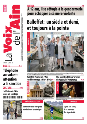 Cover of La Voix de l’Ain Amberieu en Bugey - Meximieux