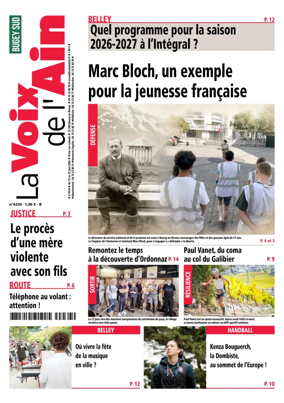 Cover of La Voix de l’Ain Belley