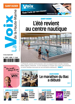 Cover of La Voix de la Haute-Marne edition Saint-Dizier