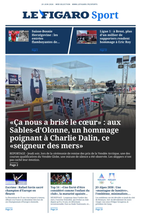 Cover of Le Figaro Sport