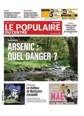 Cover of Le Populaire du Centre (Haute-Vienne)
