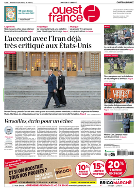 Cover of Ouest France (Chateaubriant)