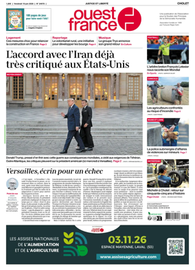 Cover of Ouest France (Cholet)
