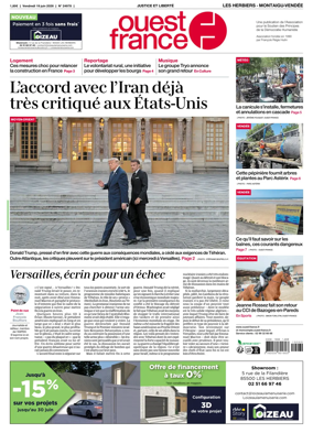 Cover of Ouest France (Les Herbiers / Montaigu)