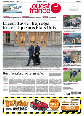 Cover of Ouest France (Lorient)