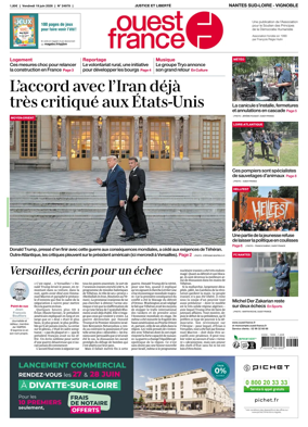 Cover of Ouest France (Nantes / Sud-Loire / Vignoble)