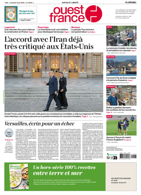 Cover of Ouest France (Ploermel)
