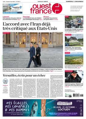 Cover of Ouest-France (Quimperle Concarneau)