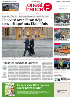 Cover of Ouest France (Redon / Pays de Vilaine)