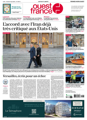 Cover of Ouest-France (Rennes Nord-Ouest)
