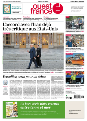 Cover of Ouest France (Saint-Malo)