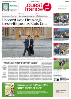 Cover of Ouest France (Vannes)