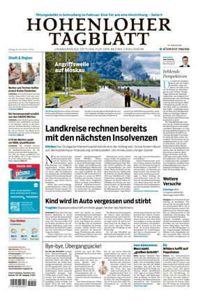 Cover of Hohenloher Tagblatt