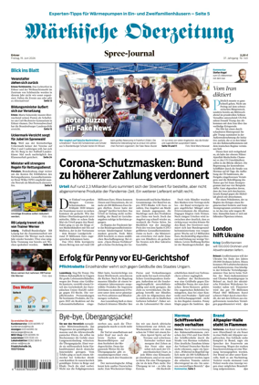 Cover of Markische Oderzeitung Erkner