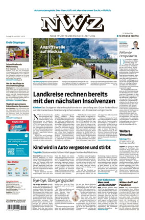 Cover of NWZ – Neue Wurttembergische Zeitung